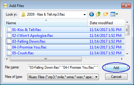 Burn flac files to Audio CD