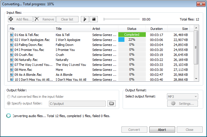 mediamonkey flac to mp3 conversion