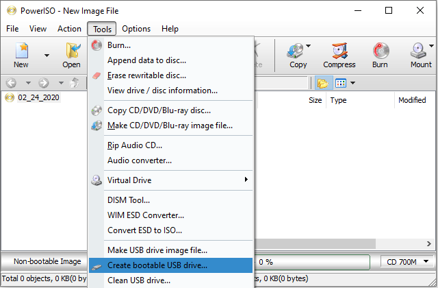 mounting iso to usb