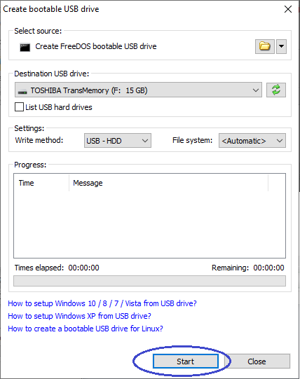 free software for creating bootable usb drive