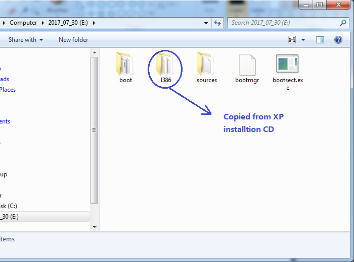 windows xp boot disk file